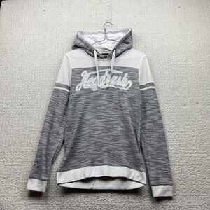 Y2K Headrush Hoodie Sz XS Gray Biker Pullover Motorcycles Honor Few Fear None